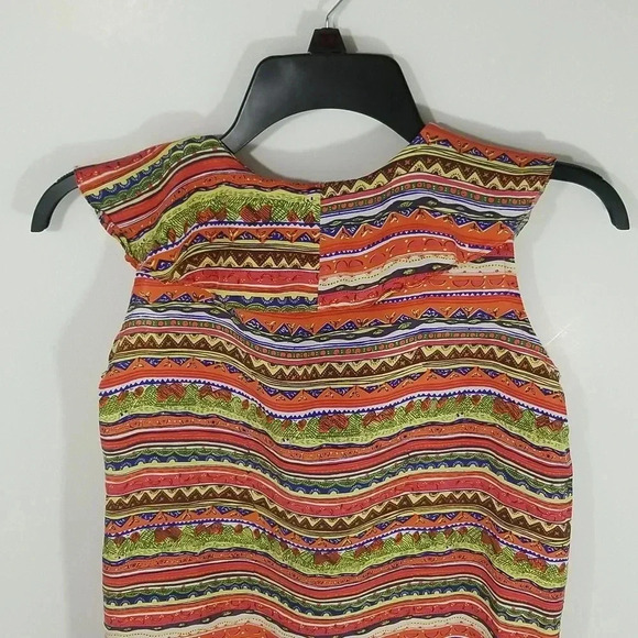 {Fenn Wright & Manson} Silk Ruffled Button Down Sleeveless Blouse - Picture 5 of 10